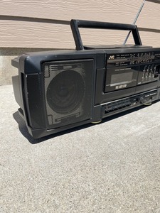 lot 47 image: JVC PC-90 Boombox am fm tape short wave detachable speakers 3 band EQ super bass