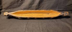 lot 29 image: Hand Made Wooden Canoe