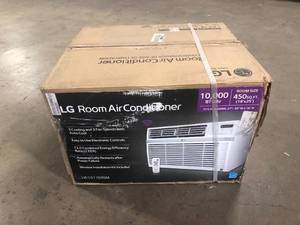 lot 5 image: LG Electronics  10,000 BTU 115-Volt Window Air Conditioner LW1017ERSM Cools 450 Sq. Ft. with ENERGY STAR and Remote, Wi-Fi Enabled, Open Box, Customer return, review all pictures