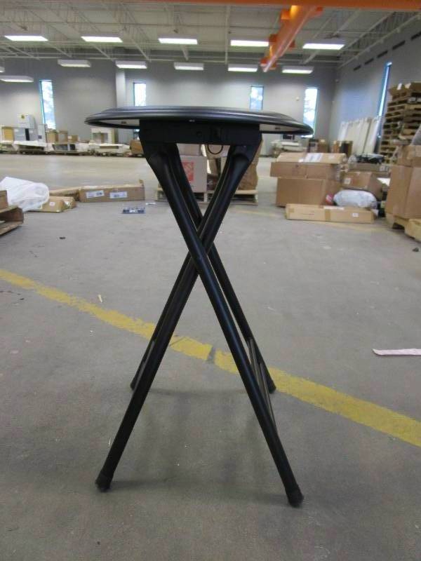lot 656 image: Metal Foldable Stool in Black