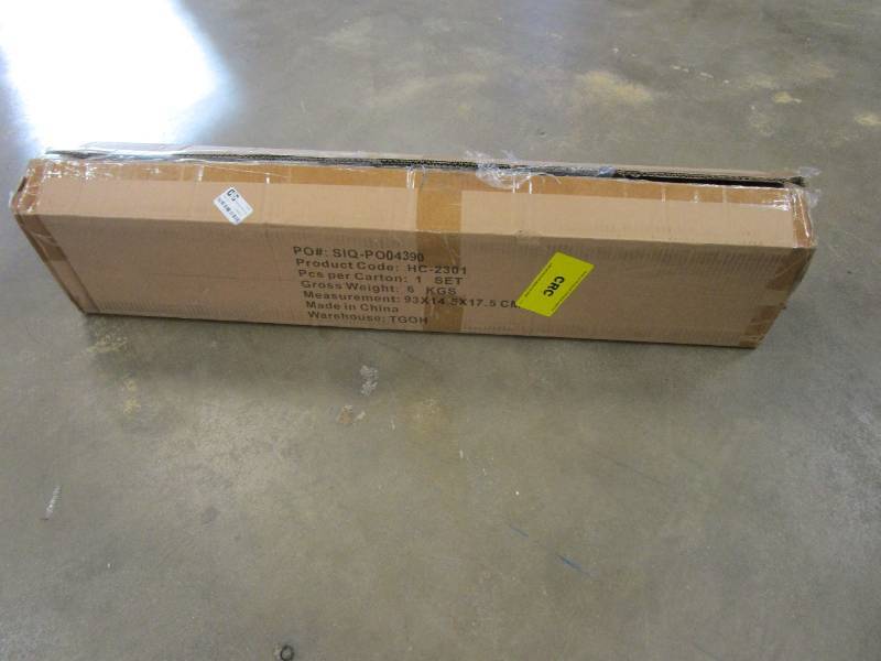 lot 464 image: Over the Door Organizer - Hanging Wall Rack for Closet, Bathroom, or Kitchen Organization and Storage - Metal Pantry Shelves by Home-Complete (White) (OPEN BOX)