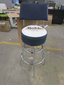lot 658 image: Modelo Bar Stool with Back (SEE PHOTOS)