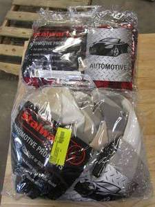 lot 669 image: 2 Pack Automotive Blankets - Red & Black Plaid and Tan & Gray Plaid (OPEN PACKAGING)