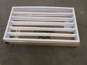 lot 681 image: Pet Gate Collection  Dog Gate for Doorways, Stairs or House  Freestanding, Folding, Accordion Style, Wooden Indoor Dog Fence by Petmaker 54 in Wide x 32 in Tall (OPEN PACKAGING)