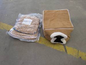 lot 683 image: 2 Pack Cat Cubes in Tan (OPEN PACKAGING)