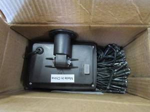 lot 715 image: 200 Bulb Outdoor 72 ft. L Solar Powered Integrated LED String Lights with Round Bulbs (OPEN BOX)