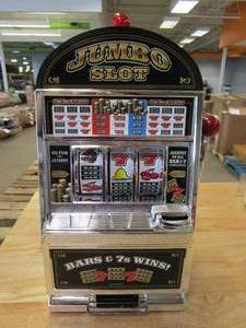 lot 718 image: Trademark Poker Jumbo Slot Machine Bank - Replication (OPEN BOX)