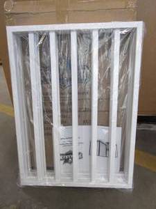 lot 739 image: PETMAKER 80-62875-W Foldable, Free-Standing Wooden Pet Gate- Light Weight, Indoor Barrier for Small DogsCats - White, 54 X 24 Step Over Doorway Fence (OPEN BOX)