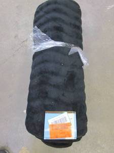 lot 771 image: Black 24.25 in. x 60 in. Memory Foam Extra Long Bath Mat (OPEN PACKAGING)