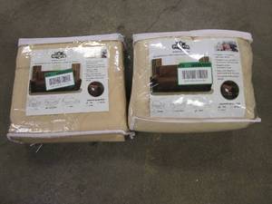 lot 776 image: Non-Slip Tan Waterproof Sofa & Love Seat Slipcover (OPEN PACKAGING)