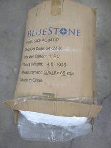 lot 777 image: Reversible Down Alternative Sherpa Mattress Topper by Bluestone King Size (OPEN PACKAGING)