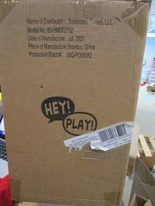 lot 814 image: Hey Play 80-HM672152 Remote Control Tractor Excavator Construction Toy (OPEN BOX)
