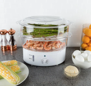 lot 789 image: Classic Cuisine 82-KIT1012 6.3 qt. Vegetable Steamer Rice Cooker (OPEN BOX)