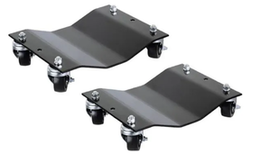 lot 851 image: Trademark 83-DT5508 12 in. Pentagon Tools Tire Skates Wheel Dolly Bearings Skates - Set of 2 (OPEN BOX)