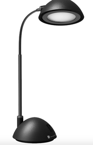 lot 861 image: Lavish Home 72-L081-B, Black Desk Lamp Adjustable Gooseneck for Reading, Crafts, Writing-Modern Design Light for Bedroom, Home, Office, and Dorm, 5x 5 x21 (OPEN BOX)