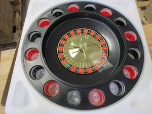lot 862 image: Trademark Games Shot Roulette Casino Drinking Game (OPEN BOX)