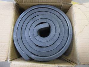 lot 868 image: Wakeman 80-5136-BLACK Non Slip Comfort Foam Durable Extra Thick Yoga Mat for Fitness, Pilates & Workout with Carrying Strap - Black (OPEN BOX)