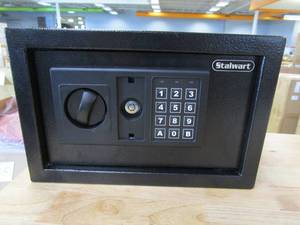 lot 877 image: 0.32 cu. ft. Premium Digital Lock Steel Safe (SAFE IS LOCKED, COULD NOT OPEN, SOUNDS LIKE PARTS INSIDE)