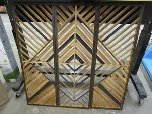 lot 237 image: 3 Piece Wood Wall Art - Each Piece is 12 in x 36 (OPEN BOX)