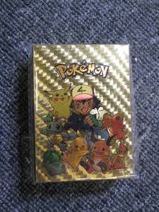 55pc gold foil pokemon cards 1 myst...