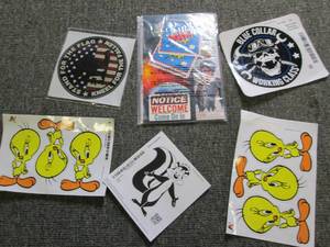 lot of stickers...