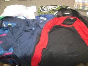 8 large mens shirts...