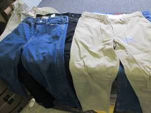 7 varius size mens pants...
