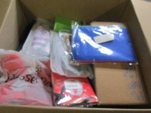box of new overstocks...