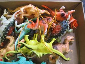 box of dinosaurs...