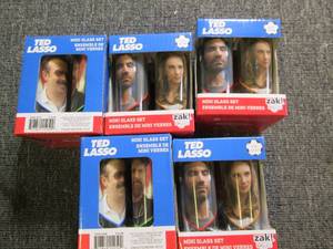 5 sets of 4 ted lasso mini shot gla...