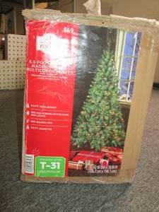 6.5 foot pre-lit madison pine with ...