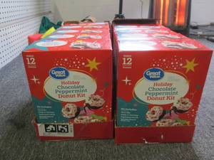 10 boxes of holiday peppermint donu...