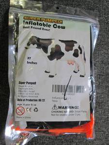 37 inch inflatable cow...