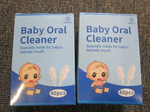 2 new boxes of baby oral cleaners...