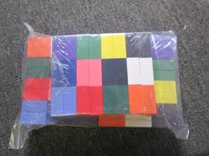 600 pc colorful wooden dominos...
