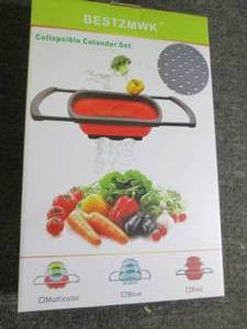 new 3pc collapsible colander set...