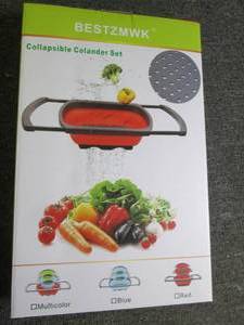 new 3pc collapsible colander set...