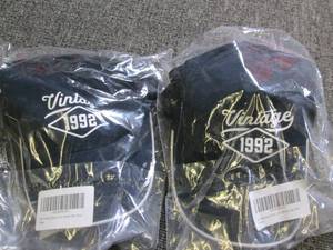 2 new vintage 1992 baseball caps...