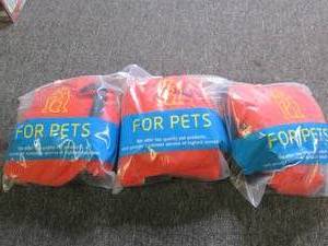 3 medium super warm dog jackets...