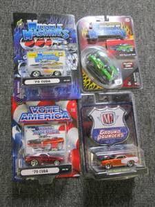 lot of 4 unopened 1970s plymouth cu...