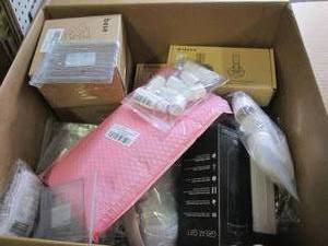 box of new misc overstock...