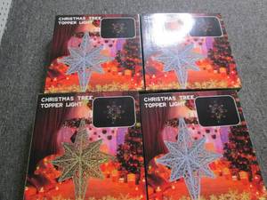 4 new lighted christmas tree topper...