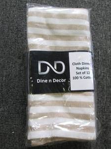 set of 12 cloth dinner napkins 18 x...