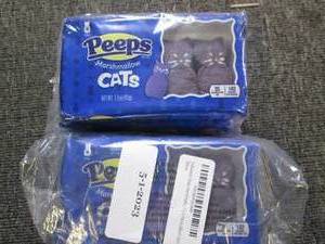 63 packs of peeps cats...