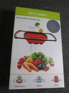 set of 3 collapsible colander set...