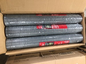 PEAK  5 ft. L x 24 in. H Galvanized Steel Welded Hardware Mesh with 12 in. x 12 in. Mesh Size Garden Fence Open box Review all pictures