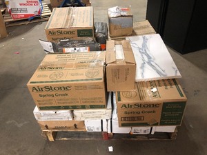 Mix lot of Ceramic Tile Flooring, Customer returns, Review all pictures