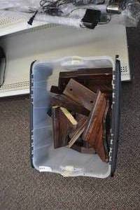 Tote with Shelf Brackets