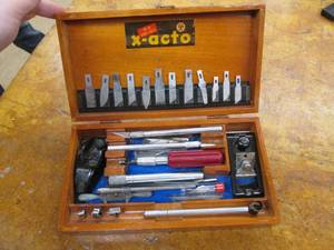 lot 202 image: #86 Hobby Chest X-acto set...
