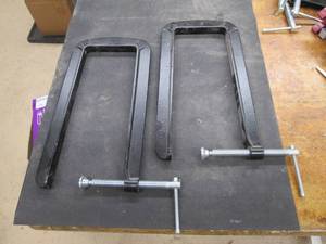 lot 211 image: Pair of heavy duty 12 C-Clamps...